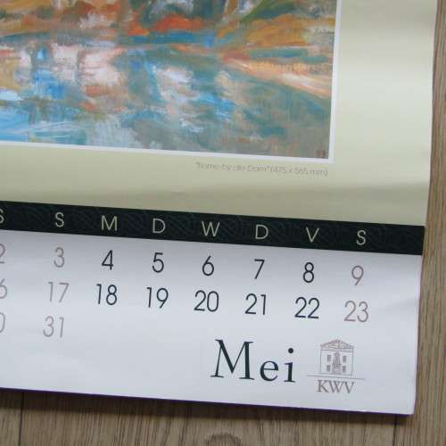 1998 KWV Herbert Coetzee artwork calendar