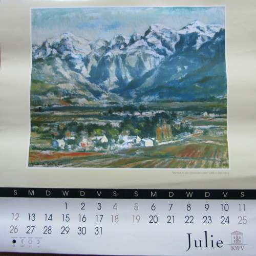 1998 KWV Herbert Coetzee artwork calendar