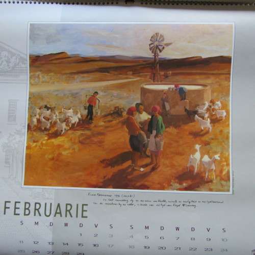 1998 KWV Majorie Wallace artwork calendar