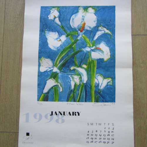 Vintage 1998 Sara-J artwork calendar