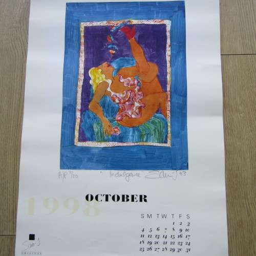 Vintage 1998 Sara-J artwork calendar