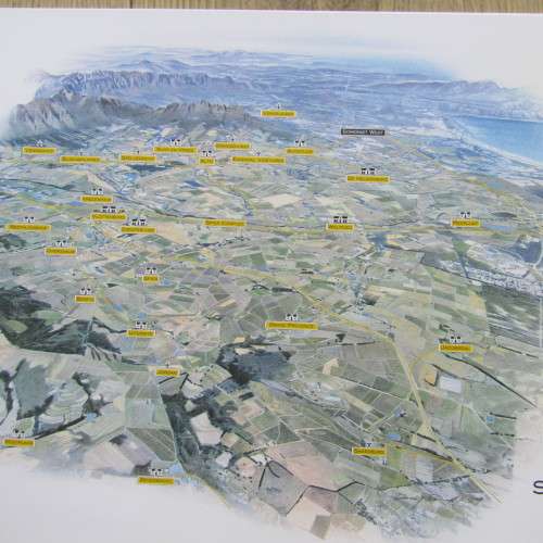 KWV The Winelands of the Cape brochure booklet with beautiful pictures of farms