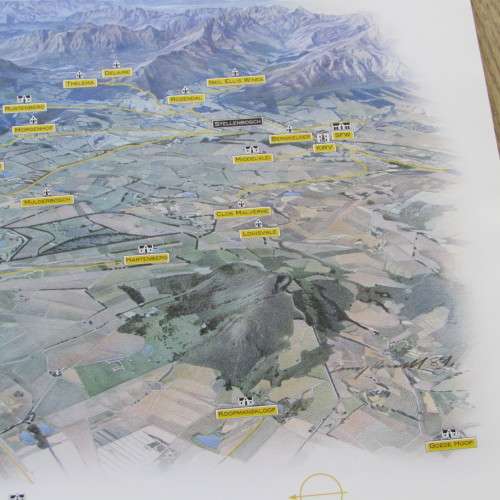 KWV The Winelands of the Cape brochure booklet with beautiful pictures of farms
