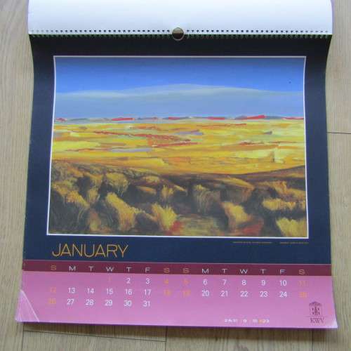 1997 KWV calendar with artwork of Erik Laubscher