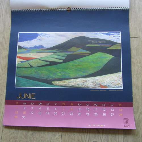 1997 KWV calendar with artwork of Erik Laubscher