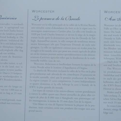 KWV - The winelands 2of the Cape brochure booklet with beautiful pictures of farms