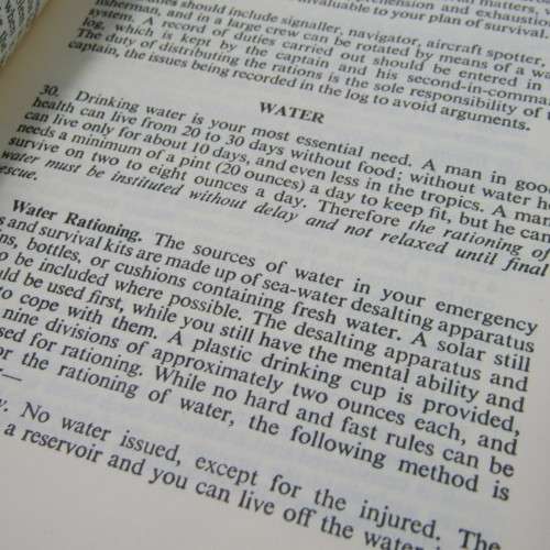 PAM (air) 224 aviation Sea Survival guide - 1966 Interim reprinted edition