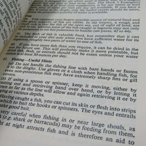 PAM (air) 224 aviation Sea Survival guide - 1966 Interim reprinted edition