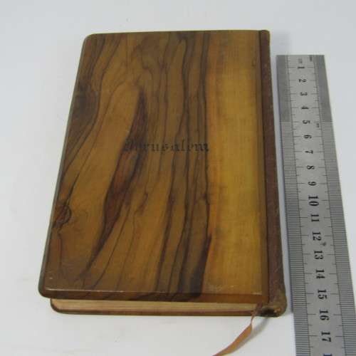 The Red Letter New Testament Bible with olive wood cover