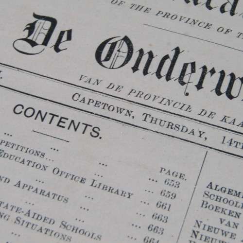 The Education Gazette - Cape Town December 1911