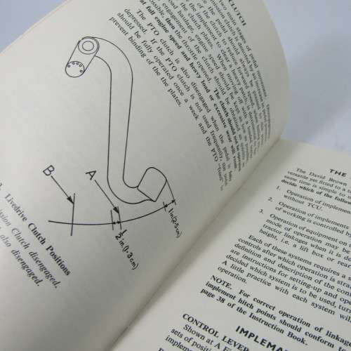 Vintage David Brown Drivers Guide for tractors