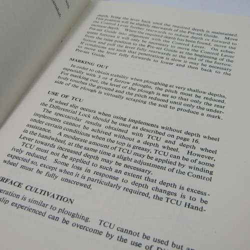 Vintage David Brown Drivers Guide for tractors