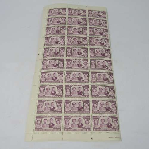 Bechuanaland Protectorate stamps 1947 Royal Visit part sheets of 127, 128, 129, 130