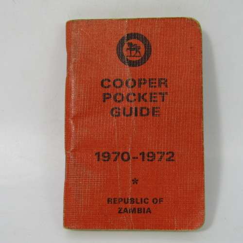 Lot of 3 Cooper pocket guides - one for Republic of Zambia - used