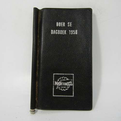 Malcomess tractors - 1958 Boer se dag boek
