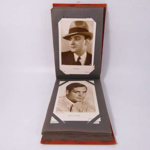 Album with 68 post cards of 1930`s Film Stars - excellent condition & rare