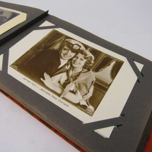Album with 68 post cards of 1930`s Film Stars - excellent condition & rare