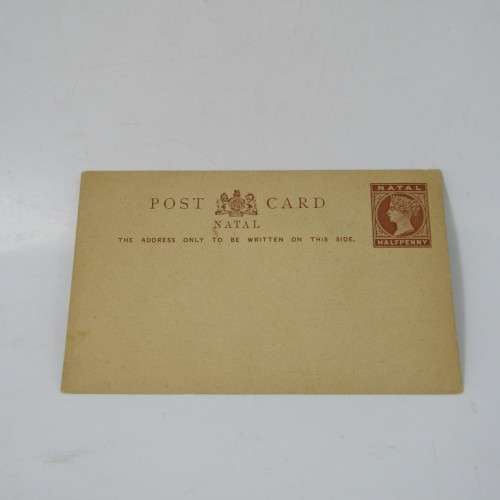 Collection of 5 Natal antique post / letter cards with pre printed stamps - rarely seen