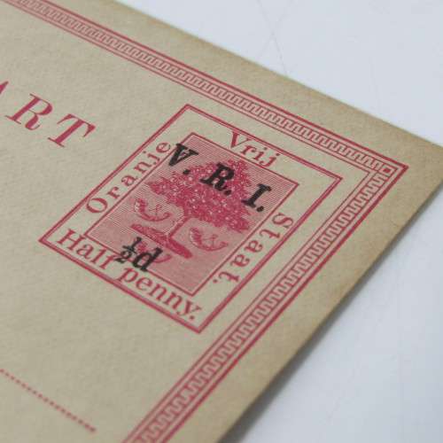 Oranje Vrij Staat British occupation Brief Kaart with pre printed 1/2d stamp - unused