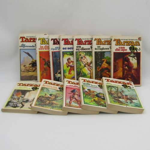 Set of 12 Tarzan books - Afrikaans editions Vol. 1 to 12 - 1983-1985 First edition