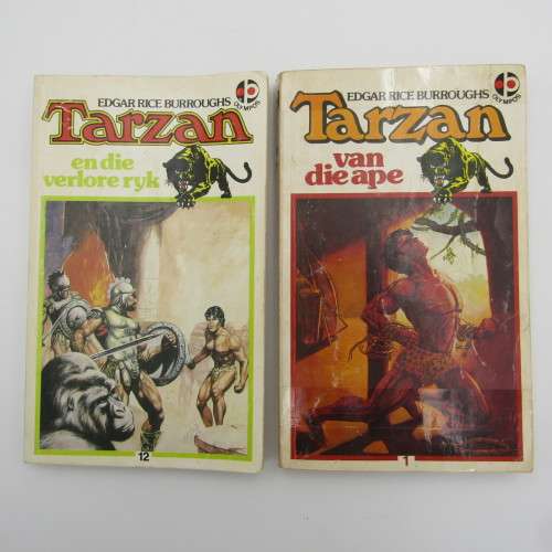 Set of 12 Tarzan books - Afrikaans editions Vol. 1 to 12 - 1983-1985 First edition
