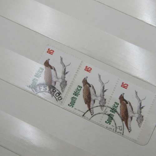 Lot of 5 slip in albums with some South Africa stamps - pay only for the albums