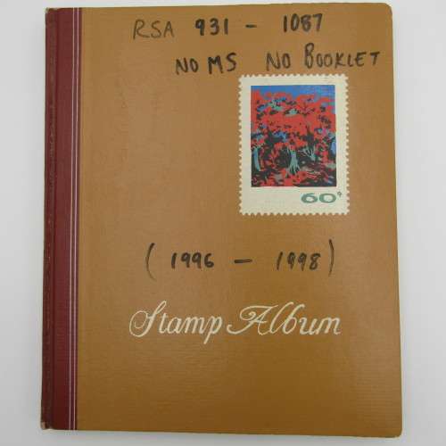 Lot of 5 slip in albums with some South Africa stamps - pay only for the albums