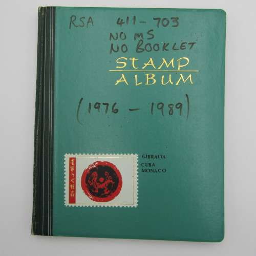 Lot of 5 slip in albums with some South Africa stamps - pay only for the albums