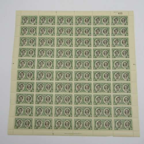 Southern Rhodesia stamps - full sheets SACC 64 - Royal Visit 1947