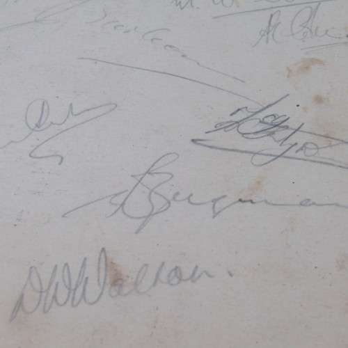 1940 Christmas dinner SAAF menu signed by about 30 Airforce soldiers