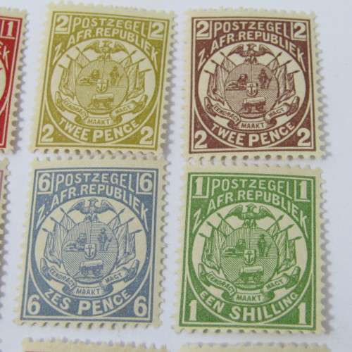 Transvaal unmounted set SACC 178 - 190 - 5 pound sold as reprint