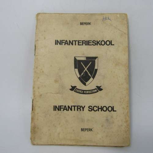 Infantry School personal particulars & discount certificate issued to FP Rock & later cancelled