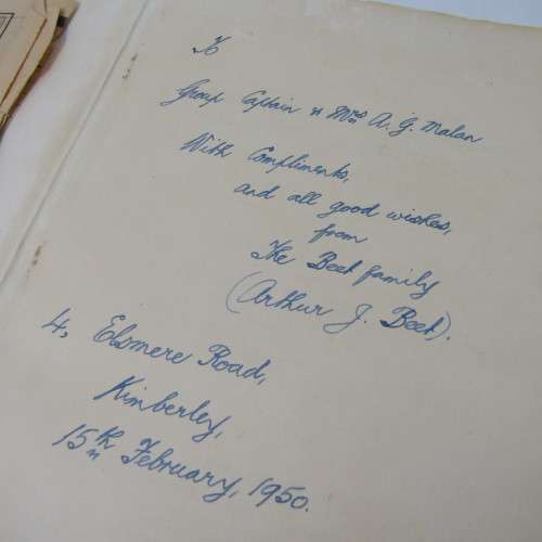 Kimberley under Siege 50th Anniversary written by Arthur J Beet (retired Town Clerk)