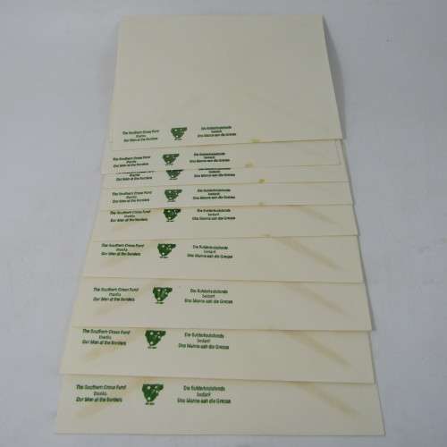 Southern Cross Fund Border Duty envelopes - lot of 10 in good condition