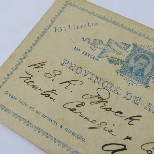 1895 Angola Internal Mail with arrival to Ambriz - rare English internal mail