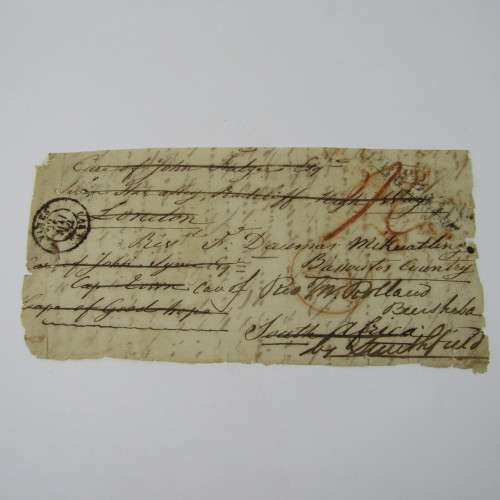 ADDR to Rev Daumas French missionary in Basvtoland - RARE