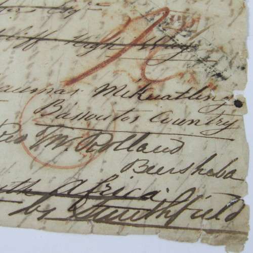 ADDR to Rev Daumas French missionary in Basvtoland - RARE