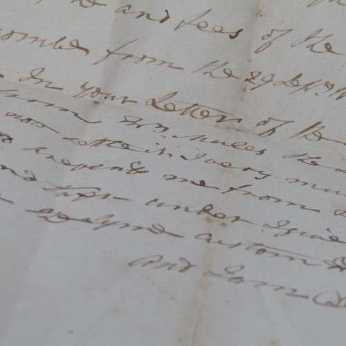 Postal piece with Penny Red stamp (corner letters I&A) posted 17 Dec 1884