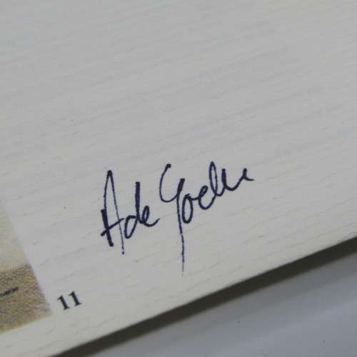 SAAF 50th Anniversary 1941 Boston Tea Party FDC Signed by Anne de Goede - artist of painting on FDC