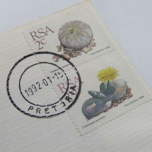 SAAF 50th Anniversary 1941 Boston Tea Party FDC Signed by Anne de Goede - artist of painting on FDC