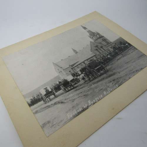 Original photo of the funeral of Ruiter MacDonald who was killed at the age of 20 during the Jameson