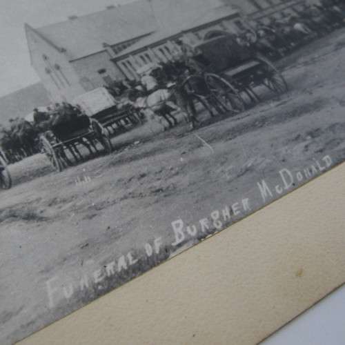 Original photo of the funeral of Ruiter MacDonald who was killed at the age of 20 during the Jameson