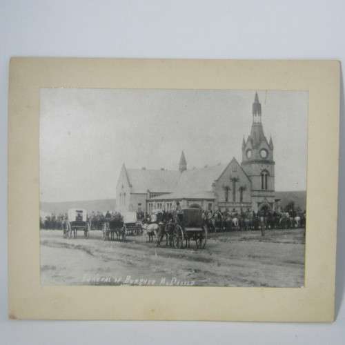 Original photo of the funeral of Ruiter MacDonald who was killed at the age of 20 during the Jameson
