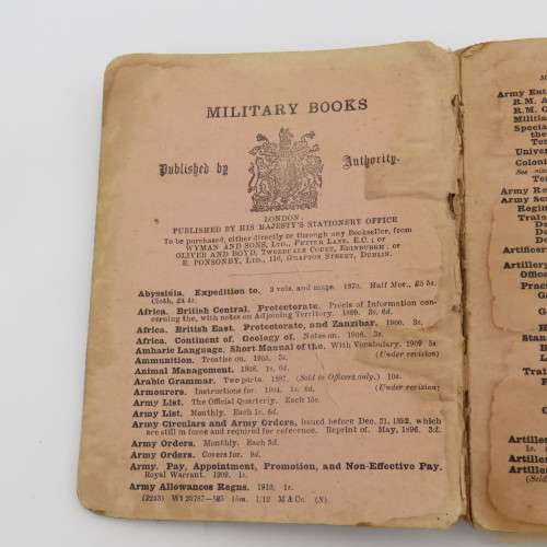 Pre WW1 Handbook for the .303 and .303 converted Maxim machine guns - 1911 issue