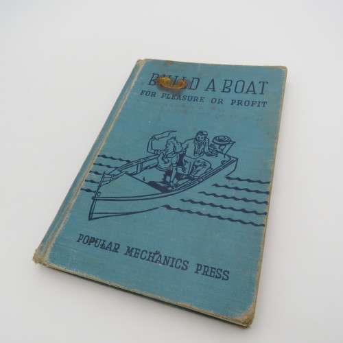 Pair of Vintage popular Mechanics boat building books