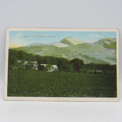 Picture postcard of Paarl Granite rocks circa early 1900`s - unused