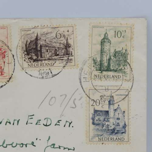 Taxed cover posted from Netherlands to Southern Rhodesia 1951