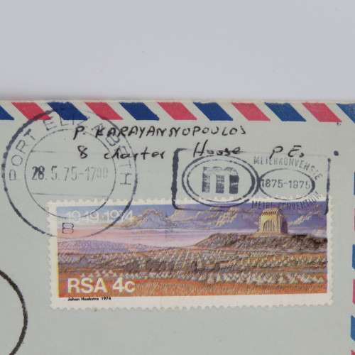 Taxed cover sent from Port Elizabeth to Vereniging on 28/5/1978