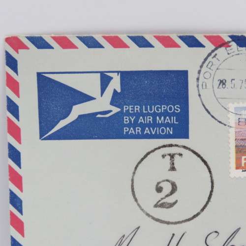 Taxed cover sent from Port Elizabeth to Vereniging on 28/5/1978