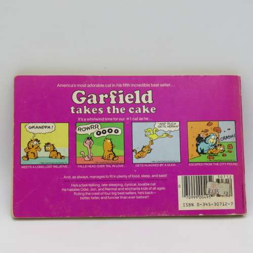 Garfield takes the Cake cartoon book by Jim Davis